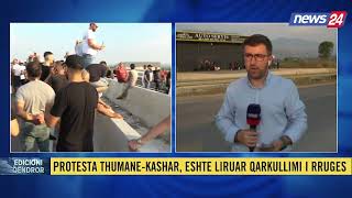 Mbyllet protesta në Thumanë-Kashar! Lirohen të dy krahët e autostradës, banorët thonë se do të...