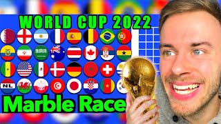 MARBLE RACE sagt die KATAR WM 2022 voraus! 👀🇩🇪 (extrem spannend!)
