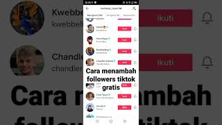 tutorial cara menambah followers tiktok gratis 2023