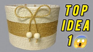 TOP IDEAS FROM PLASTIC BUCKETS🎀DIY ORGANIZER BASKET IDEAS FROM JUTE#creativeideas