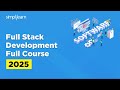 Full Stack Developer Course 2026 | Full Stack Java Developer Tutorial for Beginners | Simplilearn