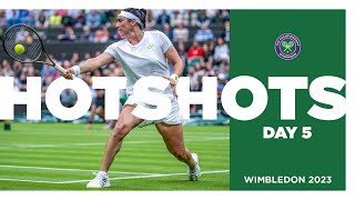 Sensational Shots On Grass 🎾 | Hot Shots Day 5 | Wimbledon 2023