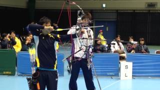 H27全日本室内アーチェリー選手権大会 CP男子決勝１