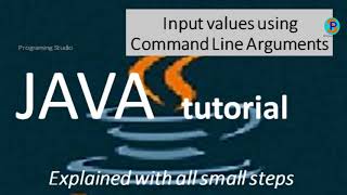 Input values using Command Line Arguments Part-4 #commandlinearguments #inputvalcommandlinearguments