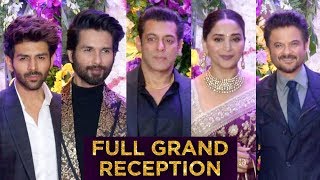 Bollywood STARS At Sooraj Barjatya Son Devaansh Barjatya Wedding Reception | UNCUT | Full RED Carpet