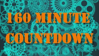 160 minute timer countdown with alarm sound effect