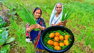 ডিম্ দিয়ে তাজা টাটকা পেঁয়াজ কলির এক দারুন স্বাদের রান্না | Peyaj koli diye Dim ranna | Egg curry