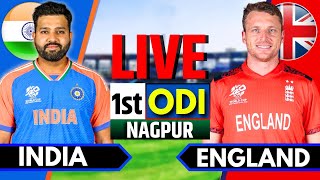 India vs England, 1st ODI | Live Cricket Match Today | IND vs ENG Live Match Today | India Batting