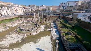 Tempio di serapide macellum Pozzuoli drone fpv