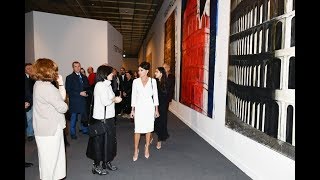 Birinci vitse-prezident 8-ci Moskva Beynəlxalq Müasir İncəsənət Bienallesi ilə tanış olub