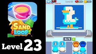 Sand Loop level 23 duck Walkthrough Solution
