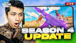 (Vertical) NEW SEASON 4 UPDATE 🔥 | WARZONE MOBILE LIVE