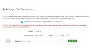 Quickfile Trial Balance Method - Part 1