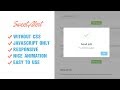 Sweet alert with Javascript