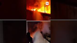 Massive Fire at Alwar's Khushkhera Industrial Area