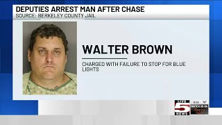 VIDEO: Man arrested after leading deputies on chase in Berkeley Co.