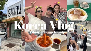 【韓国Vlog】2泊3日友達とまわるソウル🇰🇷！食べて歩いて爆笑の旅❤️/ ほぼ推し活/BTS