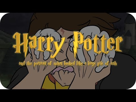 ANIMATION Harry Potter and the portrait of what looked like a large pile of ashes