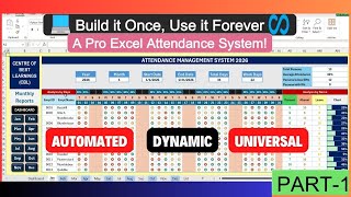Build A Fully Automated Attendance Management System In Excel | A step by step tutorial