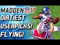 DIRTIEST USER PICK! FLYING CATCH! - Madden 17 Ultimate Team