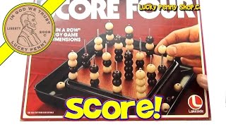 How TO Play The Game Vintage Score Four Strategy Board Game by Lakeside Toys 1978