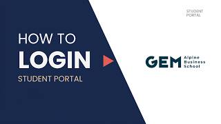 GEM Alpine Business School Login Portal | Step-by-Step Access Guide (2026)