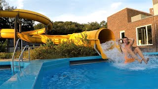 Old Classic Water Slide (outdoor) at Bosbad Putten (Netherlands)