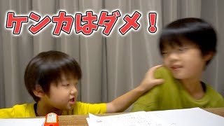 兄弟喧嘩はやめなさい！手を出した方が悪くなるよ！家族Vlog