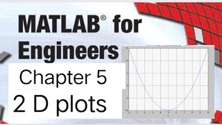 Matlab | Solution manual | Two dimensional plots | Chapter 5 ,problem 5.1-5.5