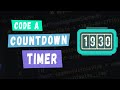 Code a JavaScript Countdown Timer with a Flip Clock