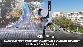 SLAM200 Handheld LiDAR – Real-Time High-Precision Road Point Cloud Scanning \u0026 Post-Processing