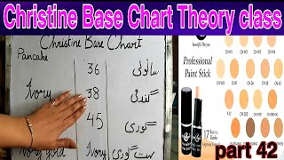 How To Choose Right Foundation Shade || Christine Base Chart #hatafnazim #makeupcourse #makeupclass