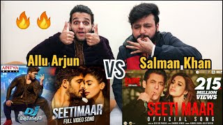 Seeti Maar Song Reaction | Salman Khan Vs Allu Arjun | Comparison | Pakistani Reaction