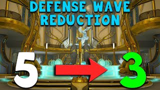 Defense Waves Reduced From 5 To 3! - Warframe