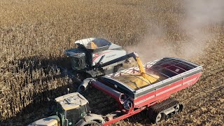 New Gleaner S97 Speeding through Corn Acres