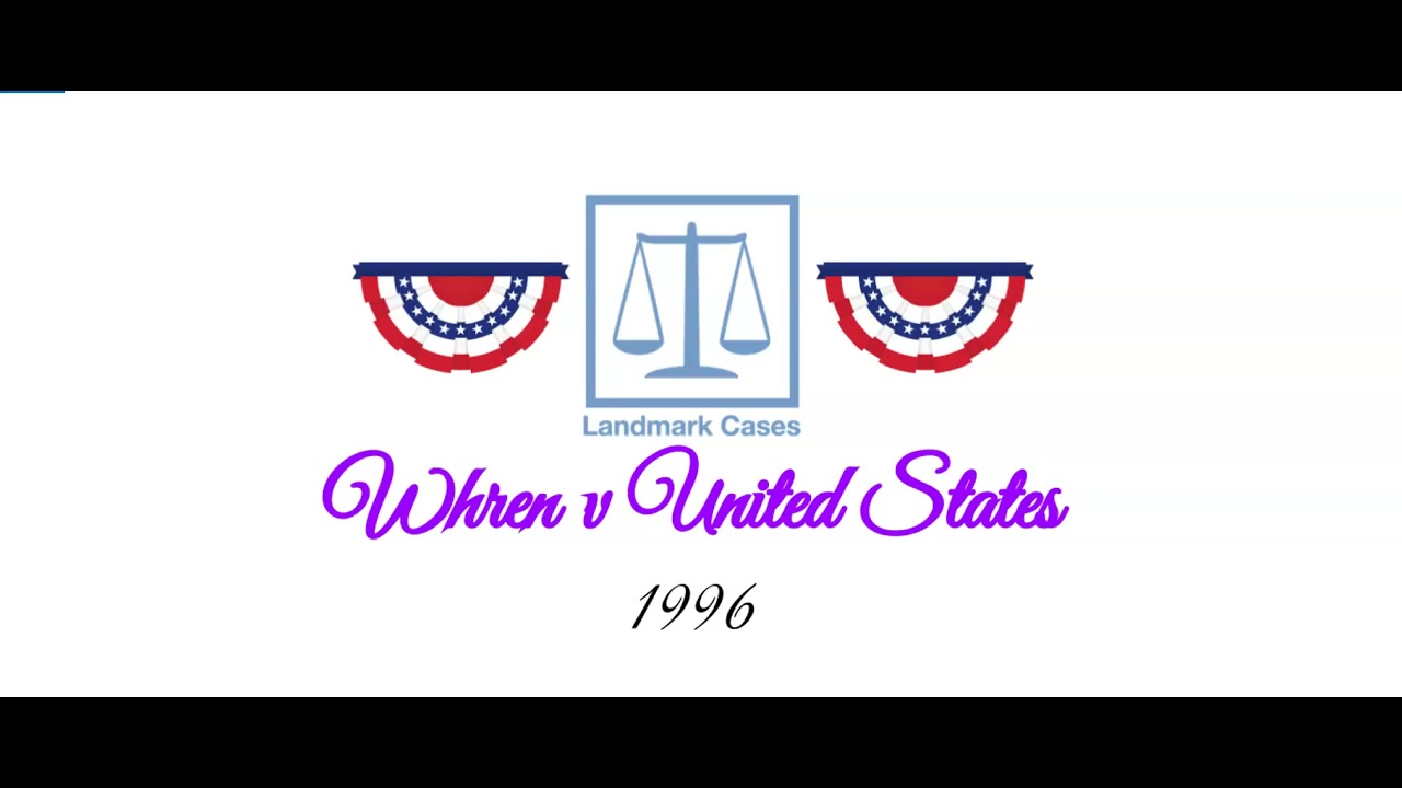 Whren V United States (1996) - YouTube