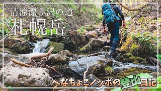 【登山】春色に包まれる札幌岳。清々しい沢沿いルートを歩く｜登山ルート確認