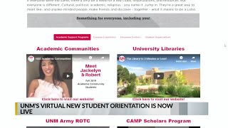 UNM's virtual new student orientation is now live