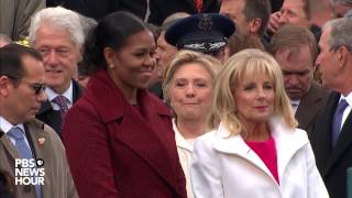 Michelle Obama and Jill Biden enter Inauguration Day 2017 ceremony
