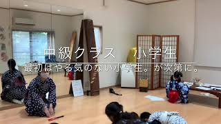 子ども日本舞踊お稽古です「春の海」@若宮かしょう