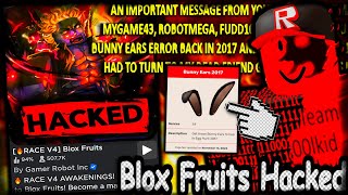 The Blox Fruits Hacking Incident. (ROBLOX)