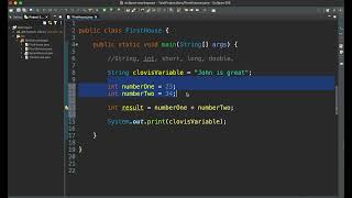 Java: lesson 2 Int variable