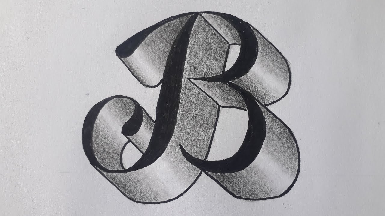 Drawing Using Letter B At Colleen Archibald Blog