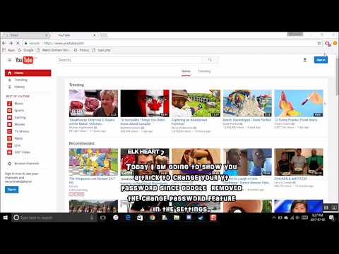 How to Change Your Youtube Password 2017/2018 How to Change Your Youtube Password 2017/2018