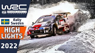 WRC Rally Highlights : Rally Sweden 2022 - Day 2 - Morning - Stage 8