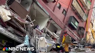 Deadly earthquake in Taiwan traps dozens, causes widespread damage