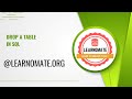 How to drop a table in SQL | Learnomate Technologies