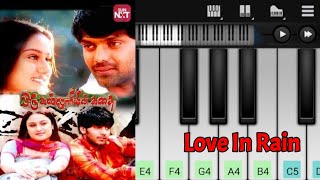 Oru Kalluriyin Kadhai Love BGM | Love In Rain | Easy Piano Tutorial