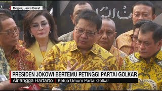 Presiden Jokowi Bertemu Petinggi Partai Golkar