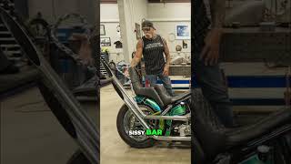 Custom Bike Build: Devils Tail Sissy Bar & Long Exhaust #shorts